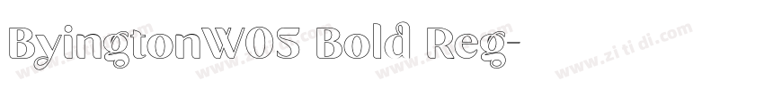 ByingtonW05 Bold Reg字体转换